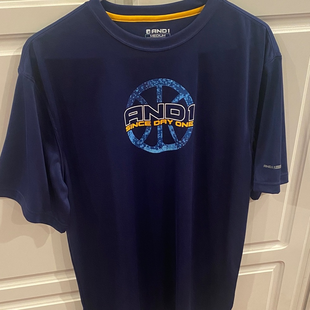 AND1 Men's Navy Peace Graphic Tee